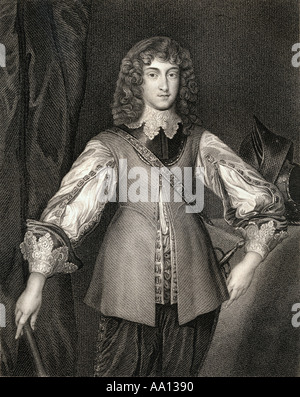 Prince Rupert von Rhein, Herzog von Cumberland, 1619 - 1682. Deutscher Soldat, Admiral, Wissenschaftler, Sportler, kolonialer Gouverneur und laienhaften Artist Stockfoto