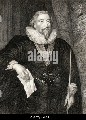 Richard Weston, 1st Earl of Portland, 1577 - 1634. Englischer Adeliger und politische Figur Stockfoto