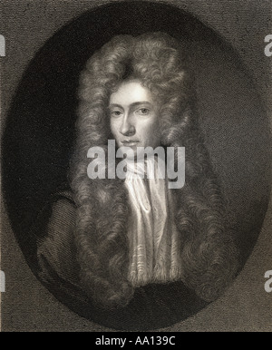 Robert Boyle, 1627 - 1691. Anglo-irischen Naturphilosoph, Chemiker, Physiker und Erfinder. Stockfoto