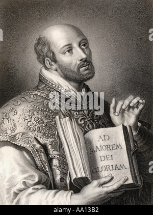 Der heilige Ignatius von Loyola, 1491 - 1556. Spanisch Baskisch Priester und Theologe. Stockfoto