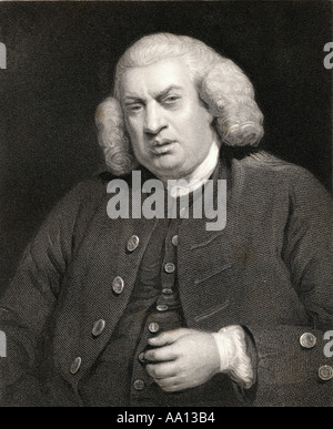 Samuel Johnson, 1709 - 1784. Englischer Dichter, Essayist, Moralist, Literaturkritiker, Biograph, Editor und Lexikograph Stockfoto