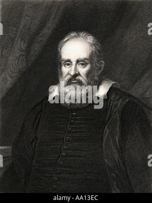 Galileo Galilei, 1564 - 1642. Italienische Mathematiker, Astronom und Physiker Stockfoto