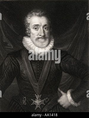 Heinrich IV. aka Guter Heinrich, 1553-1610. Der König von Navarra (als Henry III) und die erste Bourbon König von Frankreich. Stockfoto