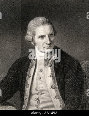 James Cook, 1728-1779. Britische Marine-Kommandant Seefahrer und Entdecker. Stockfoto