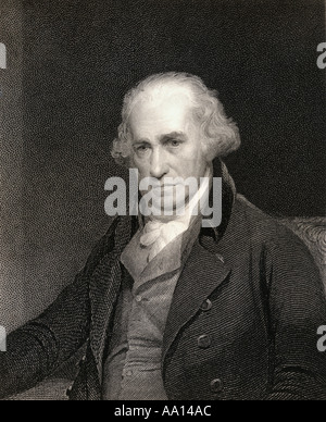 James Watt, 1736 to1819. Schottischer Erfinder und Maschinenbauer. Stockfoto