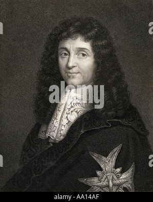 Jean-Baptiste Colbert, 1619 - 1683. Französische Politiker, wie der Minister der Finanzen unter König Louis XIV. serviert. Stockfoto