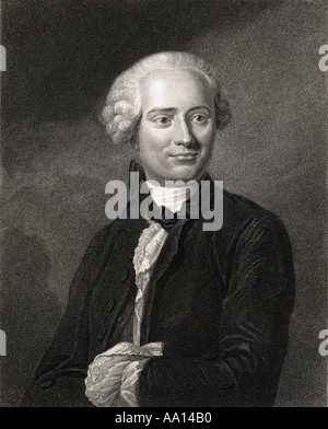 Jean-Baptiste Le Rond d'Alembert, 1717 - 1783. Französischer Mathematiker, mechanikers, Physiker, Philosoph, und Musiktheoretiker. Stockfoto