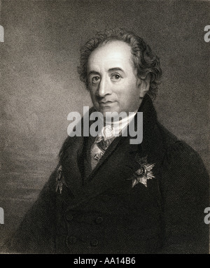 Johann Wolfgang von Goethe, 1749-1832. Deutsche Schriftsteller und Staatsmann. Stockfoto