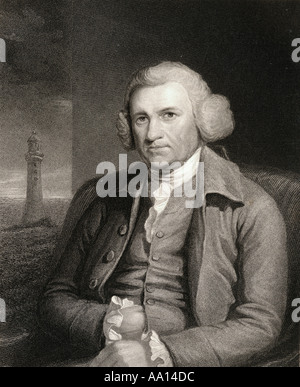 John Smeaton, 1724-1792.  Englischer Ingenieur und Gründer des hoch-und Tiefbau-Berufs in Großbritannien Stockfoto