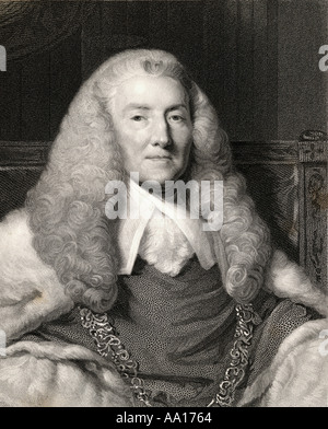 William Murray, 1. Earl von Mansfield, 1705 - 1793. Britischen Rechtsanwalt, Politiker, Richter und Chief Justice der Könige Bank. Stockfoto