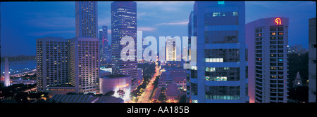 Skyline von Singapur Singapur Stockfoto