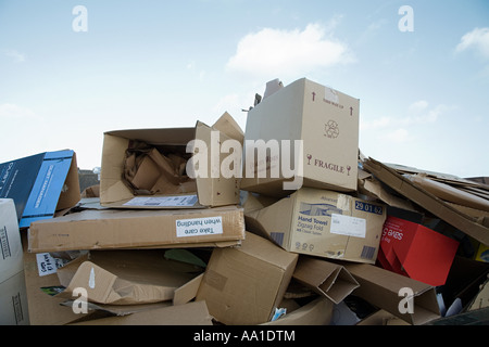 Stapel von Kartons Stockfoto