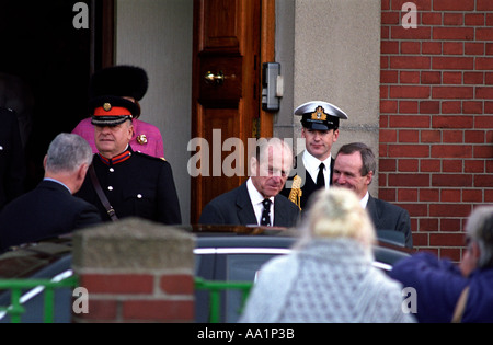 PRINZ PHILIP AT HARWICH ESSEX ENGLAND NOV 2005 FÜR 400 JAHRE KÖNIGLICHE CHARTER Stockfoto