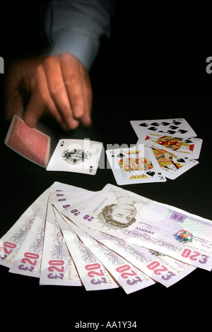 Poker-Spieler Stockfoto