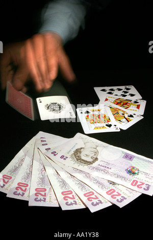 Poker-Spieler Stockfoto