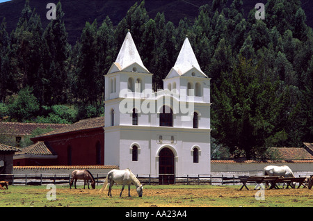 Ecuador Cayambe Hosteria Guachala Stockfoto