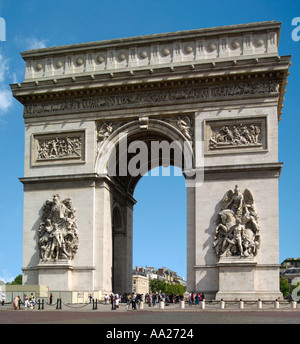 L ' Arc de Triomphe, L'Etoile, Place Charles de Gaulle, Paris, Frankreich Stockfoto