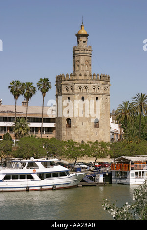 Sevilla, Spanien. Torre del Oro, Stockfoto