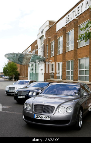 Bentley-Fahrzeuge im Werk in Crewe Stockfoto