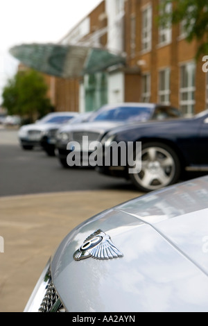 Bentley-Fahrzeuge im Werk in Crewe Stockfoto