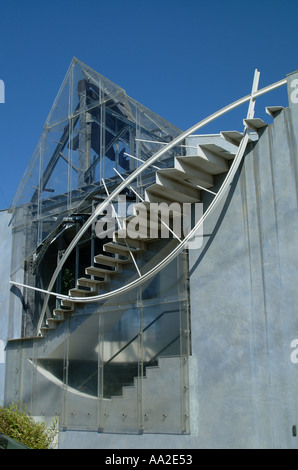 Bürogebäude in der Hayden-Darm-Trakt, Culver City, Los Angeles. Architekt: Eric Owen Moss Stockfoto