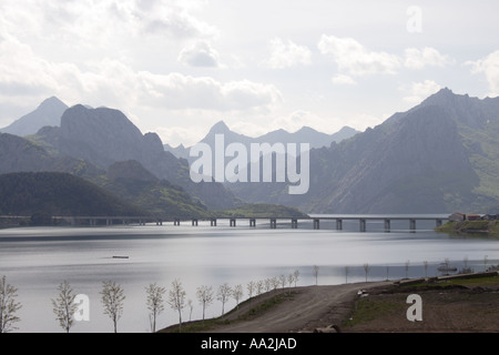 Stausee Embalse de Riano Castilla y Leon Spanien Stockfoto