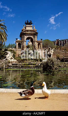Font Monumental, Parc De La Ciutadella, Barcelona, Spanien Stockfoto