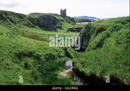 Kerrera Insel Gylen Castle ab Oban Argyllshire Stockfoto