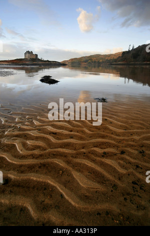 Castle Tioram Heimat der Clan Ranald Loch Moidart Schottland Highlands UK Stockfoto