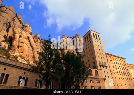 Spanien-Santa Maria de Montserrat Abbey Benediktinerkloster Katalonien Stockfoto