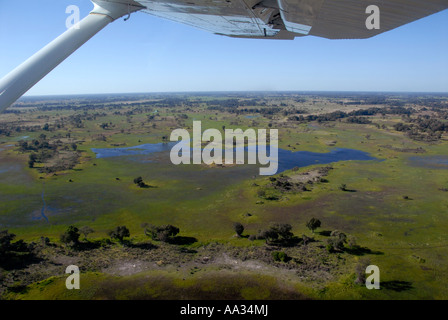 Aerial Okavango Delta wie gesehen von Cessna-Botswana-Südafrika Stockfoto