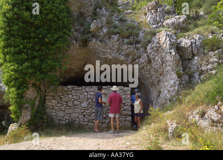 Titos Höhle Drvar Insel Vis Dalmatien Kroatien Stockfoto