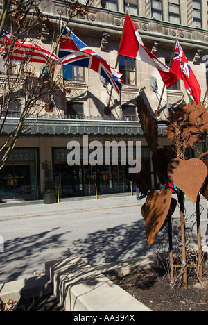 Das Fairmont Royal York Hotel Eingang Toronto Kanada Stockfoto