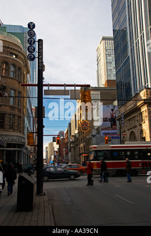 Yonge Street im Stadtzentrum gelegenes Toronto Kanada Stockfoto