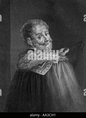 Benvenuto Cellini, 1500 - 1571. Italienischer Goldschmied, Bildhauer, Zeichner, Soldat, Musiker und Künstler Stockfoto