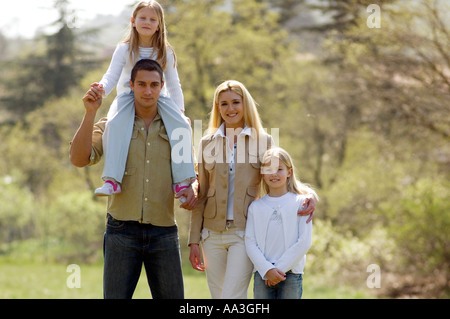 Familie, Outdoor Stockfoto