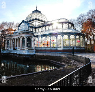 Palacio de Cristal Park Spanien Madrid Stockfoto