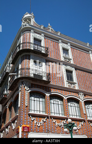 Edificio San Martin, an Ecke Avenida 2 Oriente und Calle 5 de Mayo, Puebla, Mexiko Stockfoto