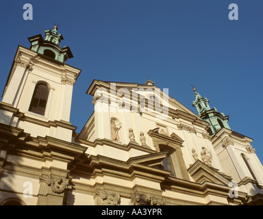 Die westliche Fassade des kosciol sw Anny (St. Anna Kirche), ul sw Anny, Krakow, malopolska, Polen. Stockfoto