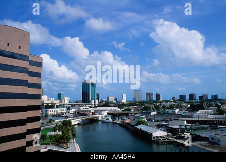 USA-Miami-Miami Beach Florida MacArthur Causeway Stockfoto