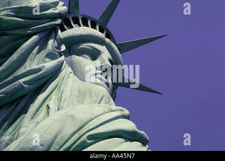 USA-Statue der Freiheitsstatue New York niedrigen Winkel Detailansicht Stockfoto