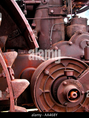 Sonnenschein-Drescher Maschine Detail auf alte Dreschmaschine s Tag im Yuma County Colorado Maschine Detail getroffenen Stockfoto