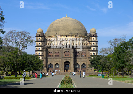 Archäologisches Museum Gol Gumbaz Grab von Mohammed Adil Shah II Karnataka in Indien Stockfoto