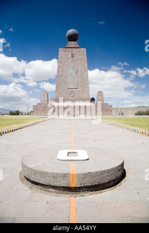 Die offizielle Äquatorlinie in Ecuador, 200m entfernt von der eigentlichen ecuator Stockfoto