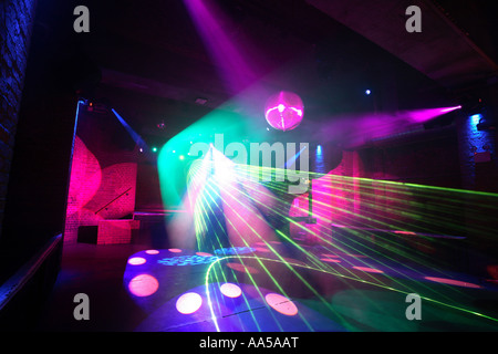 Eine leere Disco Tanzfläche Stockfoto