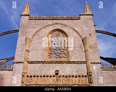 Die Kirche Santa Maria De La Asuncion in Lekeitio Bizkaia Euskadi Spanien Stockfoto