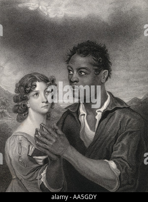 Stich vom 1844 des Afrikanischen Prinzen, von R Hicks nach H Meyer Stockfoto