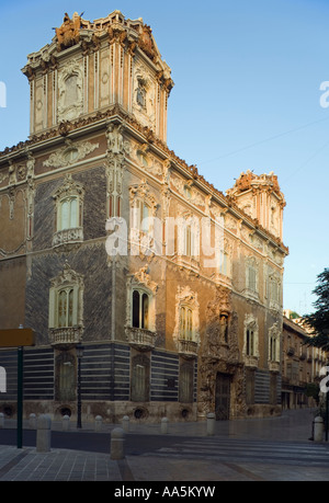 Valencia, Spanien. Palacio del Marques de Dos Aguas, das Museo Nacional de Ceramica beherbergt Stockfoto