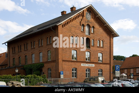 Mölln an einem hellen Sommernachmittag alten Mühle Stockfoto