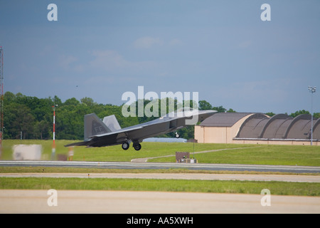 F-22 Raptor ausziehen Stockfoto